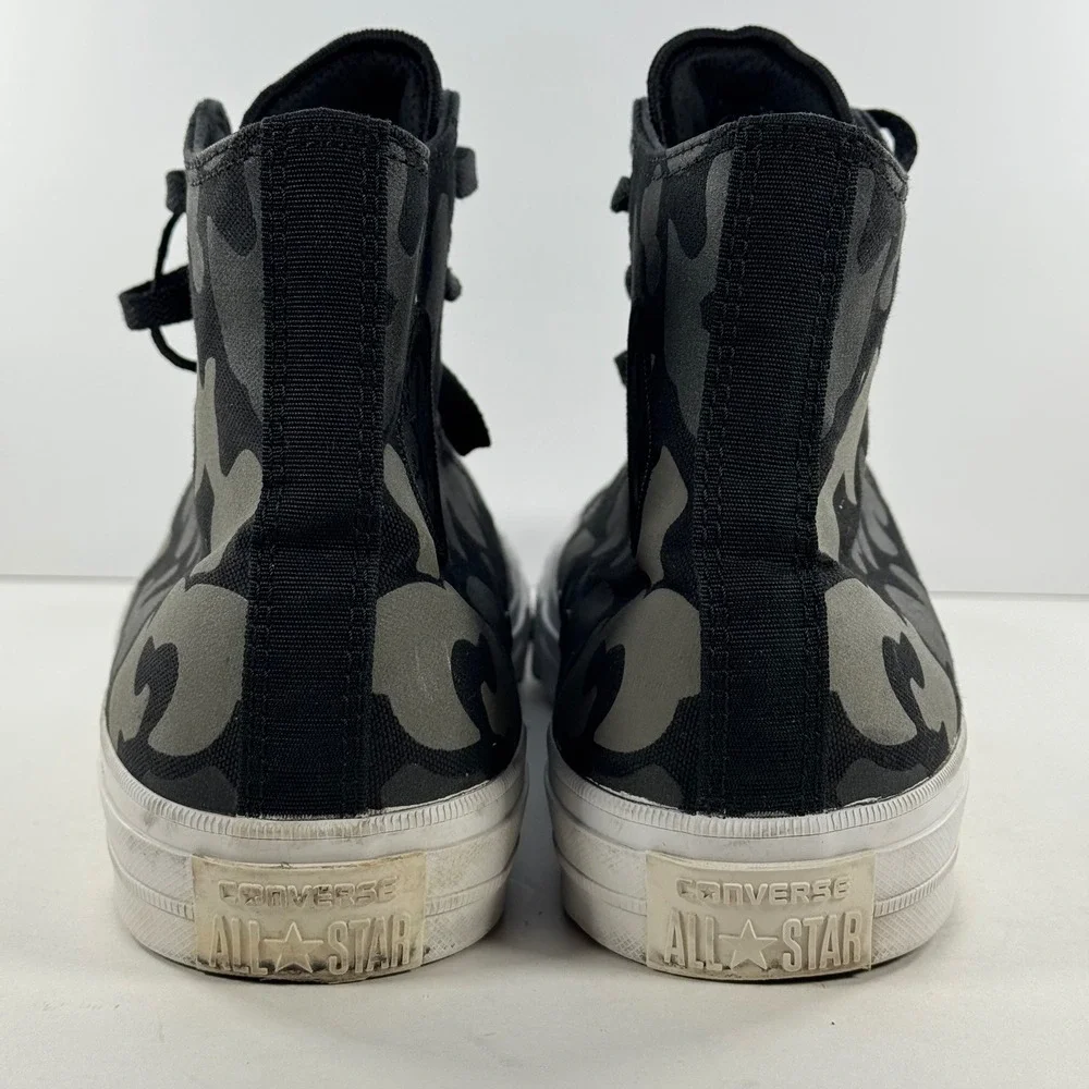 Converse Chuck Taylor All Star II High Top Black Grey Camo Sneakers Men's‎ 12 - Picture 10 of 14